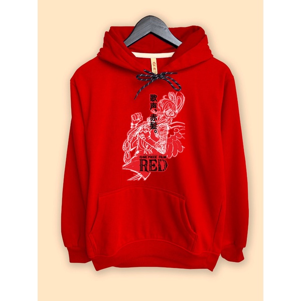 Jaket Hoodie Anime One Piece RED Uta  Japan