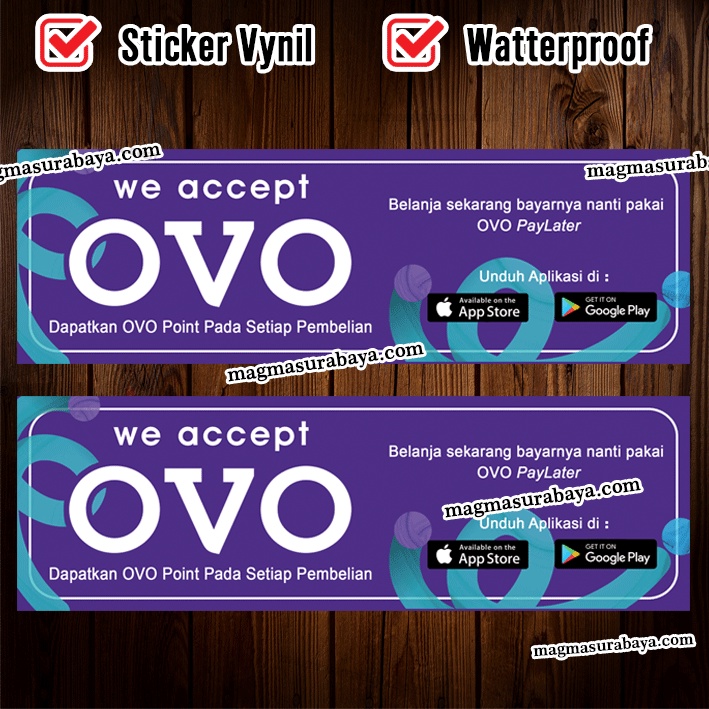 

Stiker We Accept OVO - label - stiker murah -sticker OVO - OVO - label murah -stiker