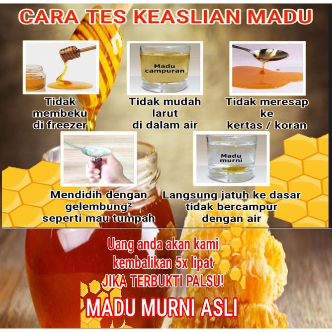 Madu Asli, Murni, 5x Lipat kita ganti JIKA PALSU!!