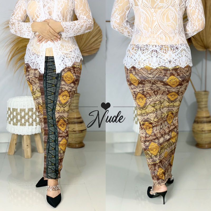 Kamen jadi jumbo bawahan kebaya pakaian tradisional bali bahan moscrepe strait