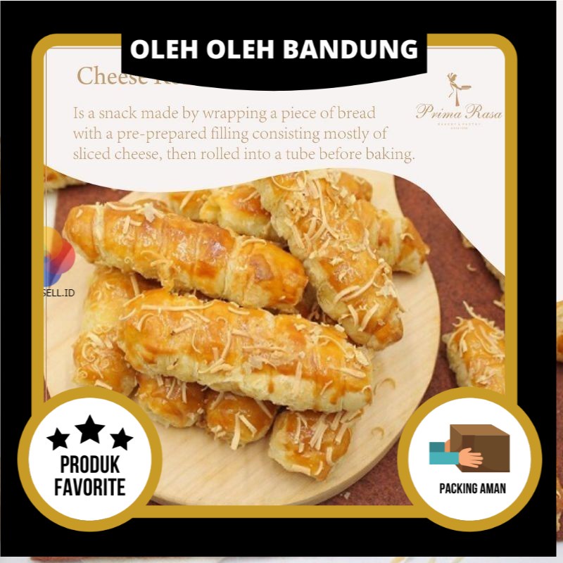 

Prima Rasa - Cheese Roll - Keju Gulung - Oleh Oleh Kue Bandung