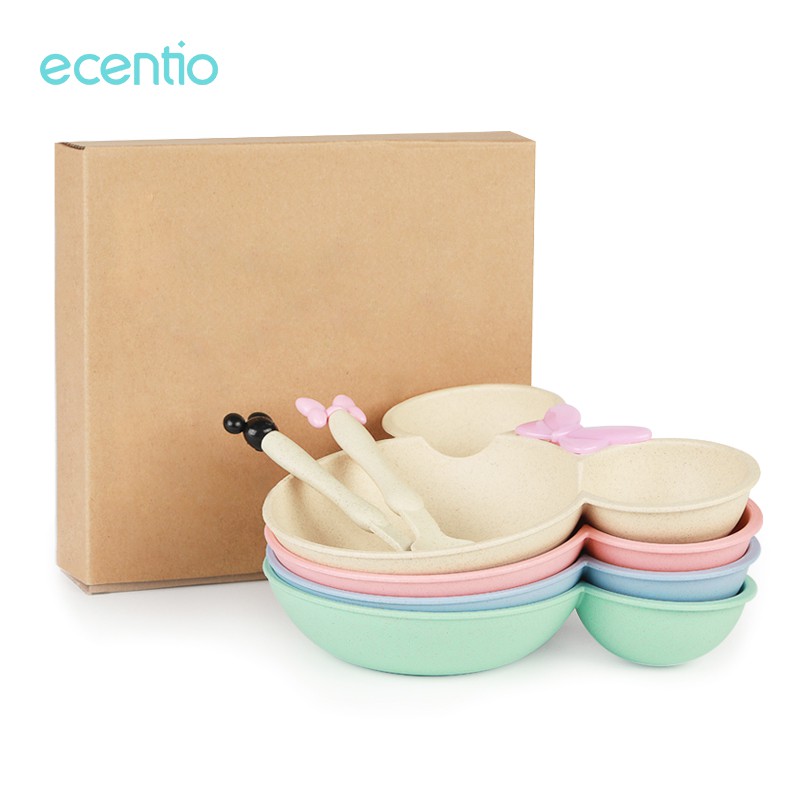 

Ecentio Busur jerami gandum 3Pcs Alat Makan Sendok Garpu / Wheat Straw Set Cutlery