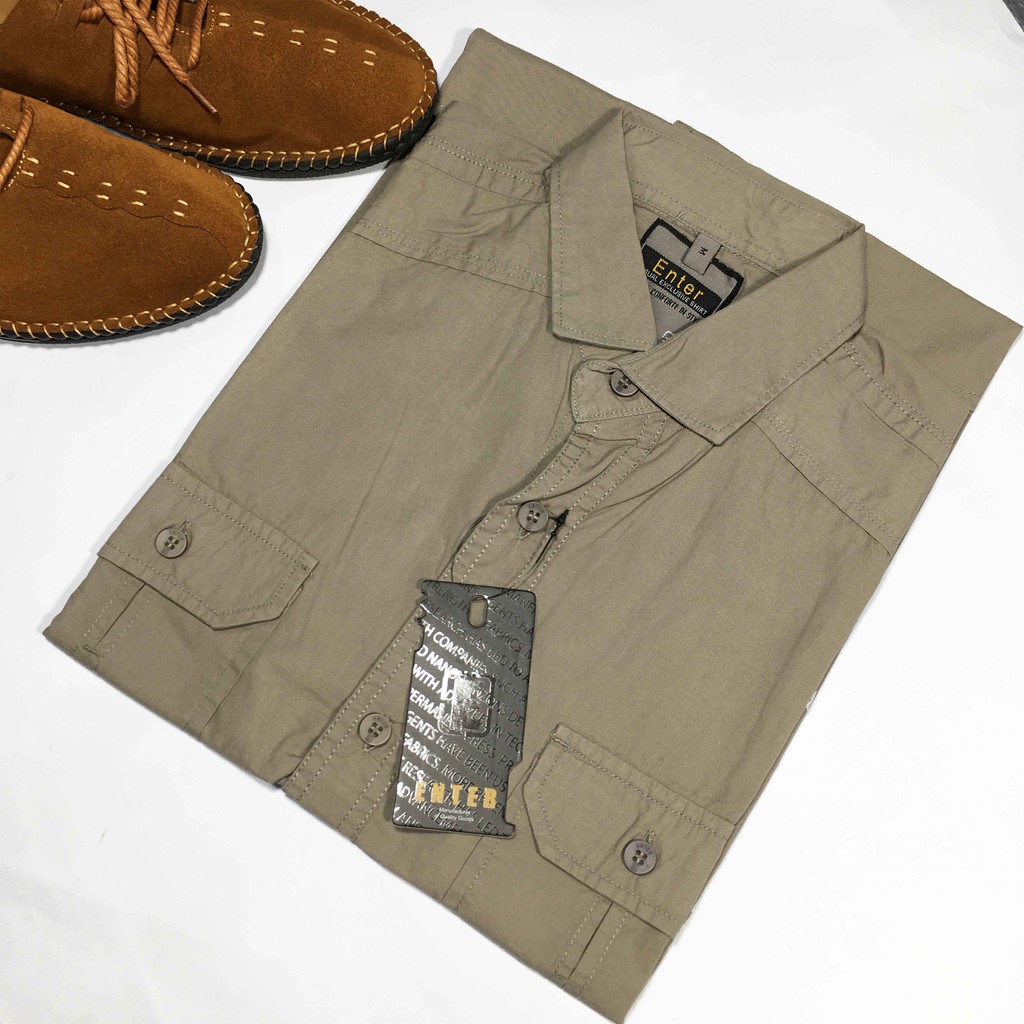 VOLCOM KEMEJA POLOS PRIA / BAJU KEMEJA PRIA