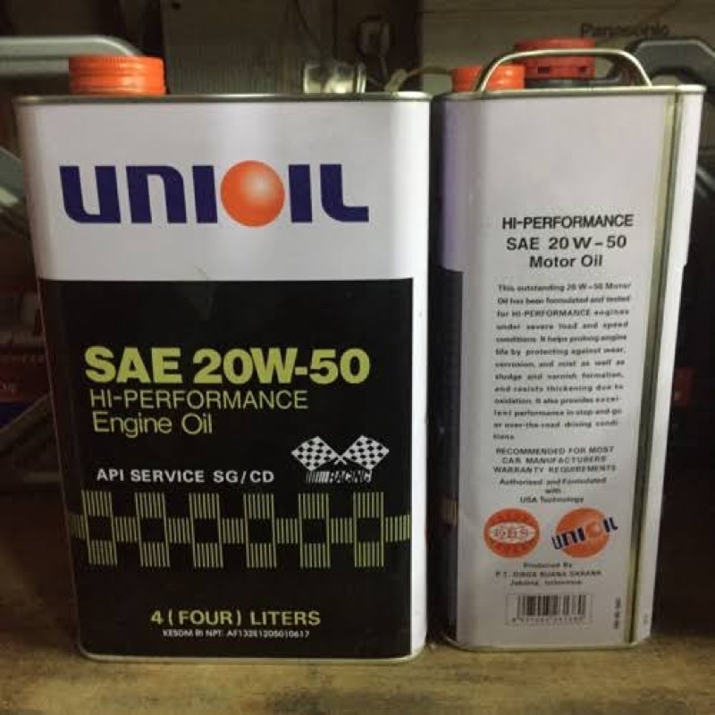 OLI UNIOIL 20W50 | 4 Liter