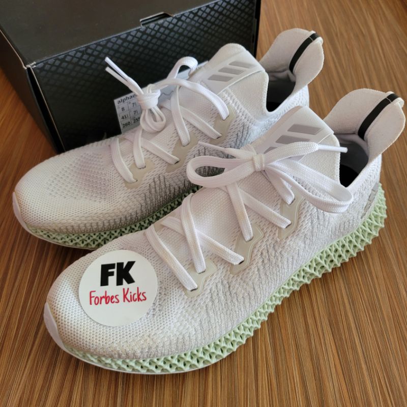 ALPHAEDGE 4D FOOTWEAR WHITE || reflective core cloud white black