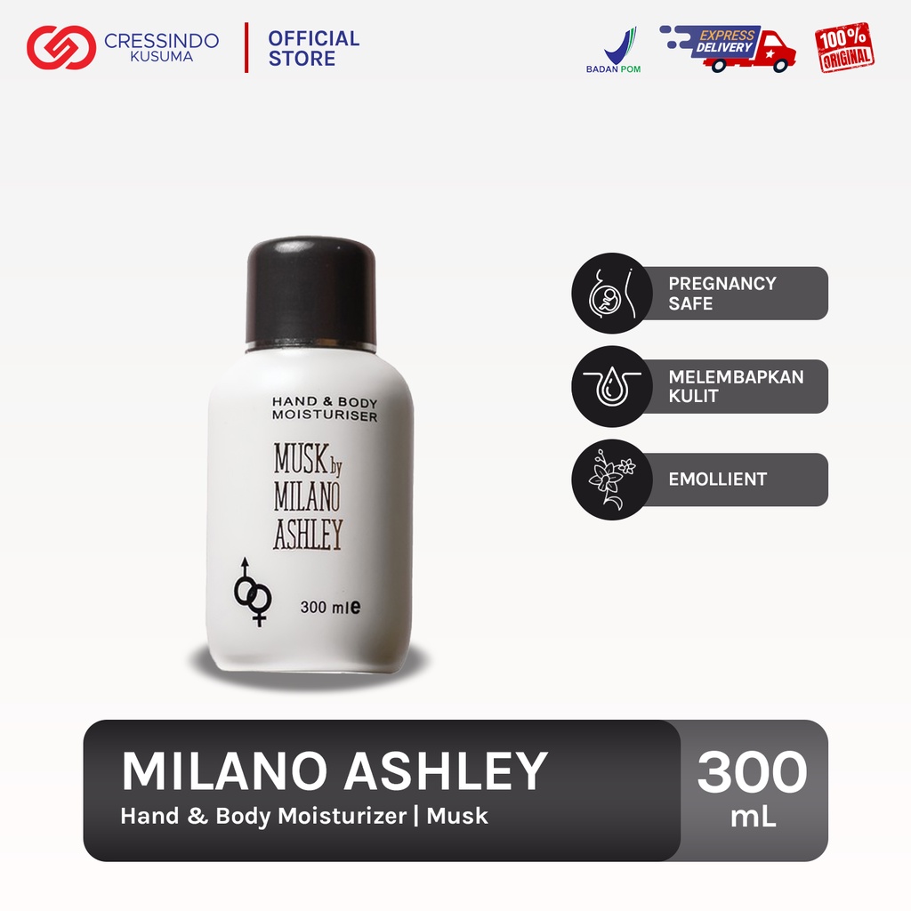 MUSK BY MILANO ASHLEY Hand &amp; Body Lotion Moisturiser