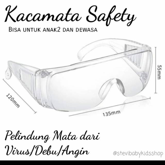 KACAMATA SAFETY ANTI VIRUS/DEBU/ANGIN