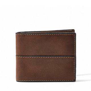 Dompet Fossil Ethan Traveller Medium Brown original New 