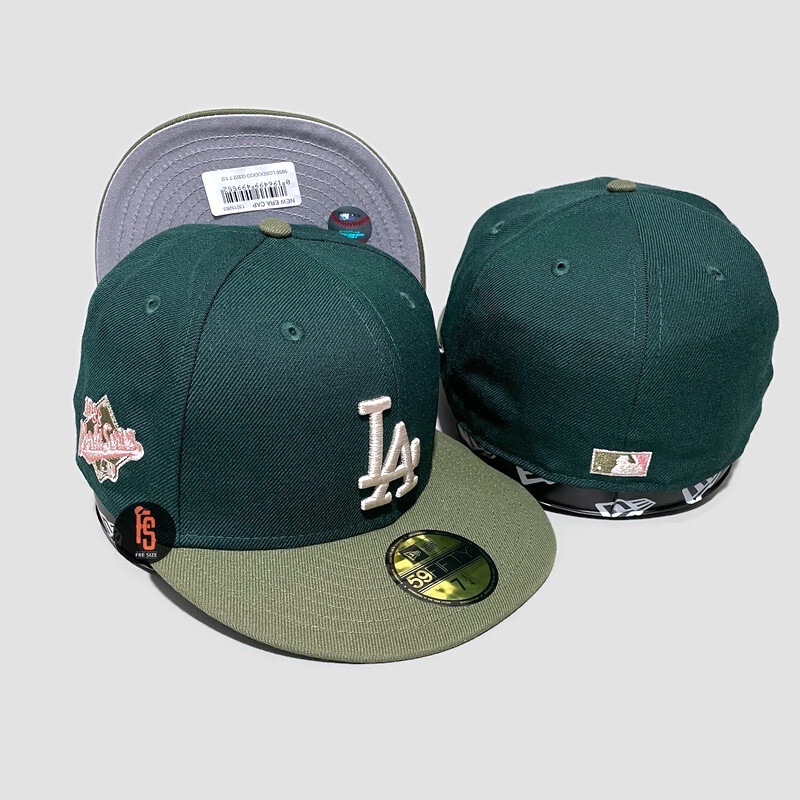 TOPI NEW ERA ORIGINAL 5950 WS 1988 LOS ANGELES DODGERS GREEN OLIVE IVORY