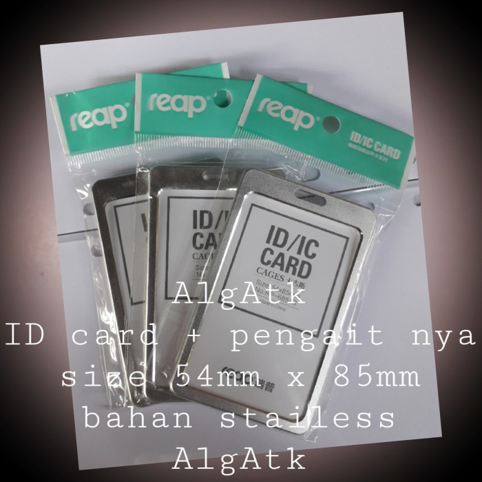 

Cantik Name Tag Id Card Size 54Mm X 85Mm Bahan Stainless Trendi