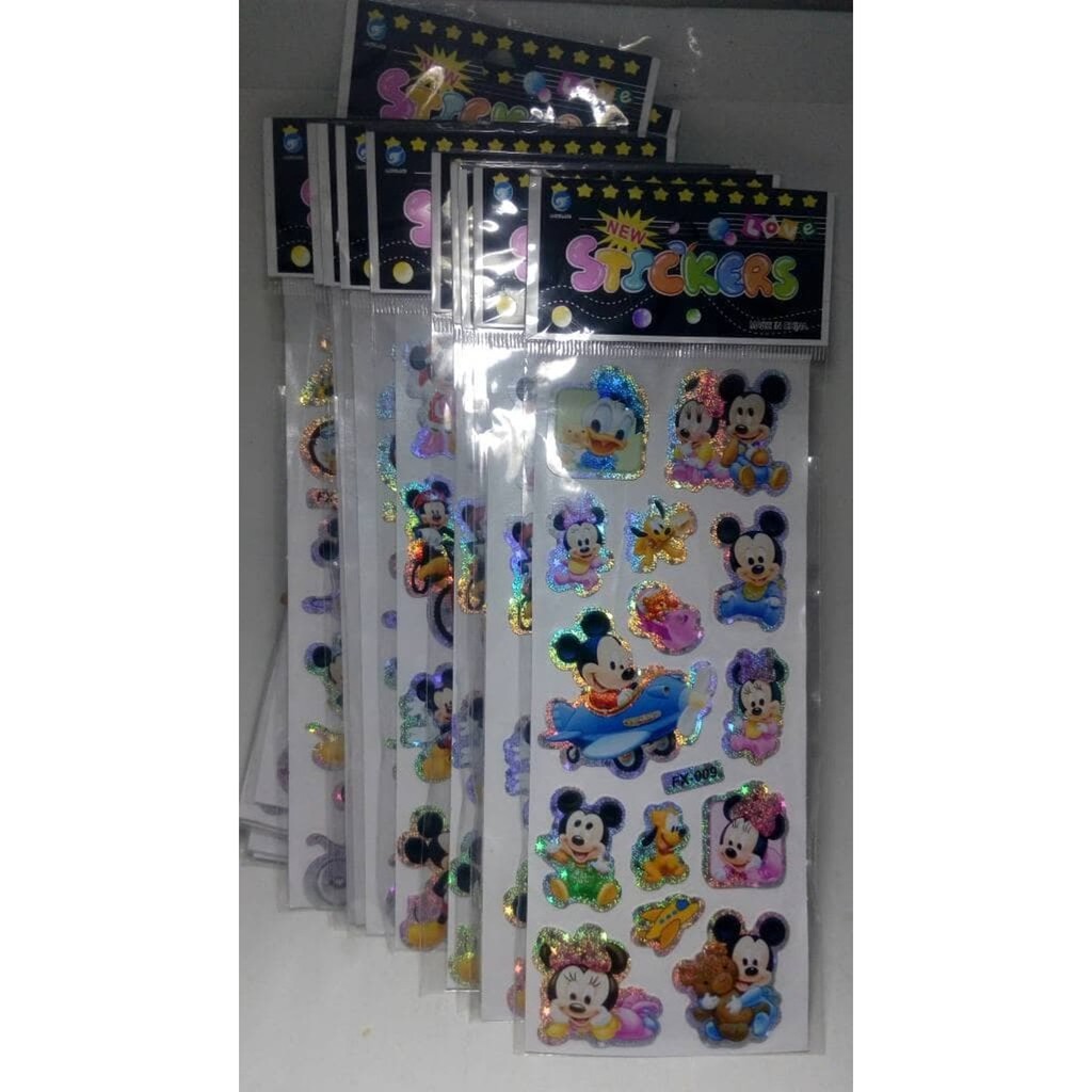 

Stiker tempelan sticker laser karakter timbul mainan anak perempuan