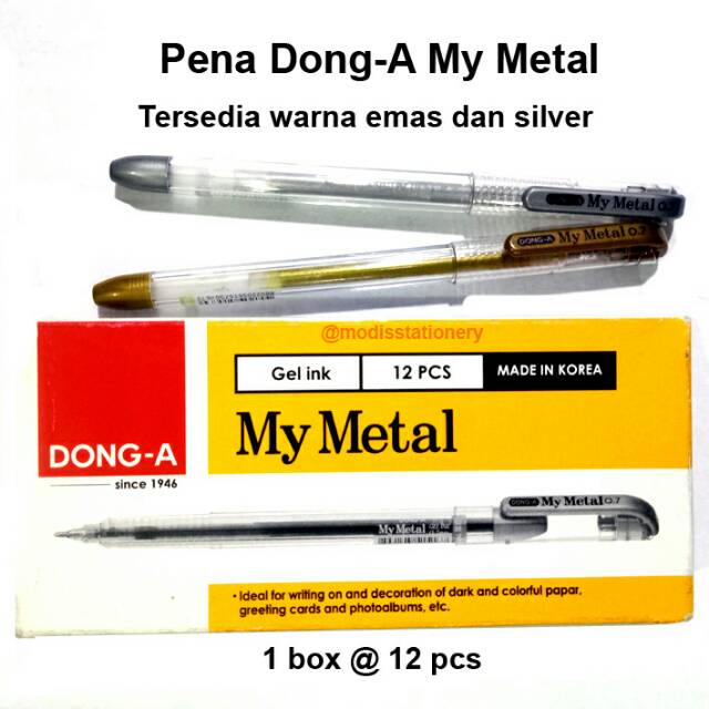 

Pena mymetal dong a silver gold