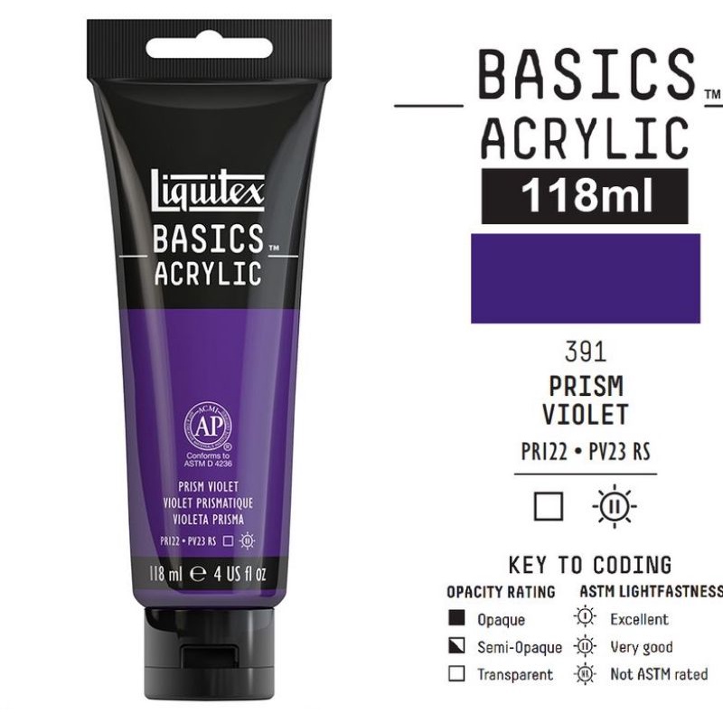 

LIQUITEX BASICS ACRYLIC COLOUR 118 ML PRISM VIOLET