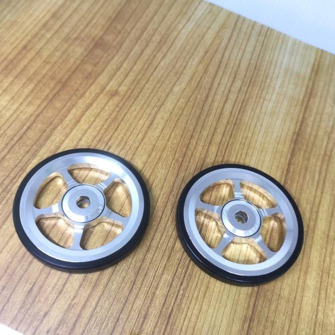 Promo Brompton Easy Wheel Aceoffix Silver Promo