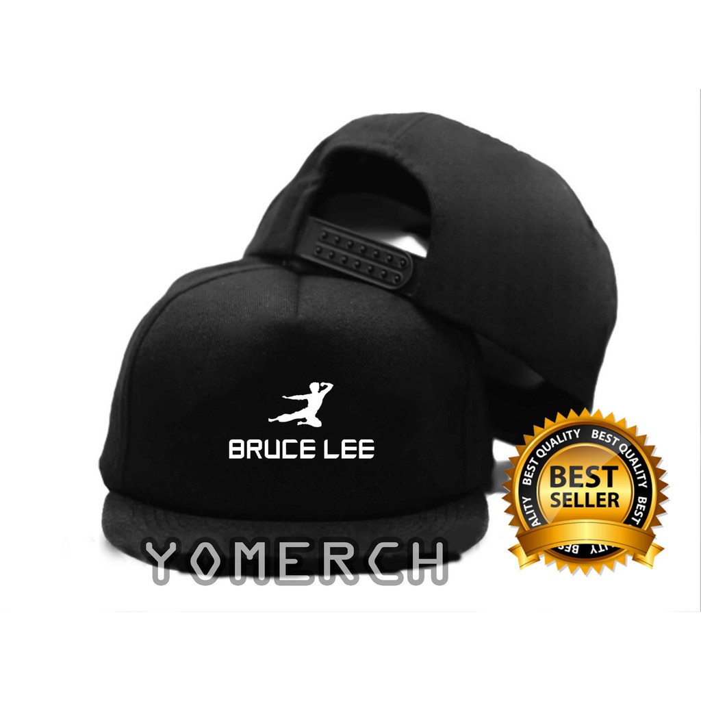 KEREN  Topi Snapback BRUCE LEE Pria Wanita Distro Polos TERLARIS AKPK