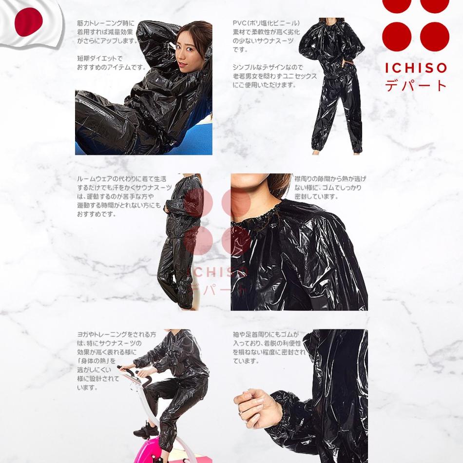 Sangat Nyaman.. SALE Jaket Sauna Olahraga Jumbo Pria Wanita Sauna Suit Jumbo Wanita Baju Sauna Pemba