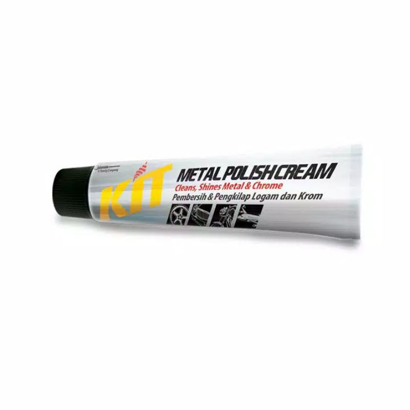 Kit Metal Polish Cream 50Gr Pembersih Pengkilap Logam Krom Stainless Steel Grill Knalpot Mobil Motor