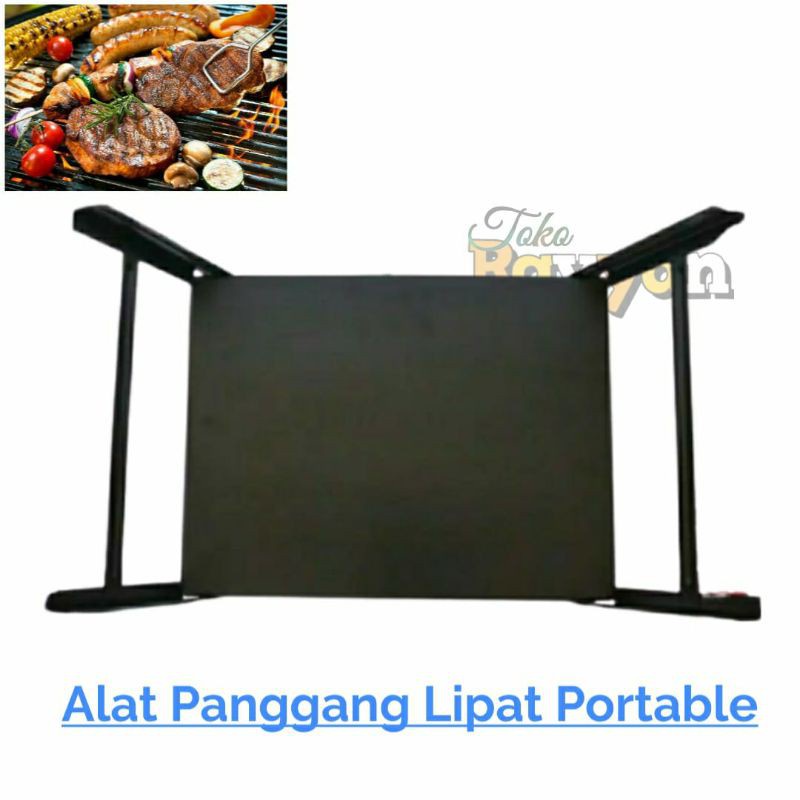 [BISA COD] Alat Panggang Barbeque Grill Portable Roekre / Panggangan Grill Portable Cakra