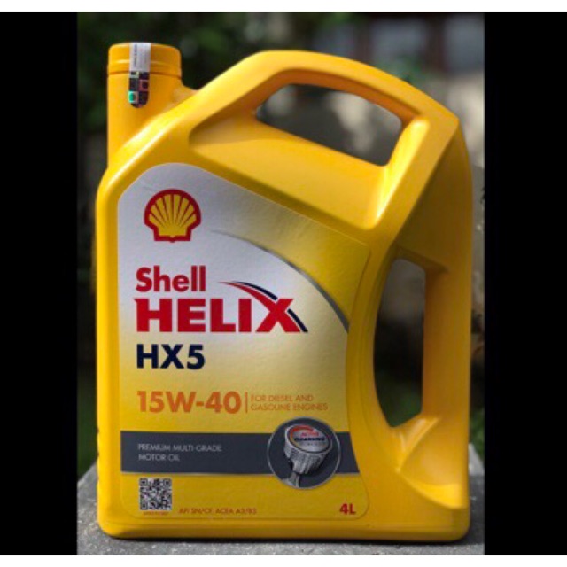 OLI SHELL HX5 15W-40 4 liter VERIFIED QR BARCODE