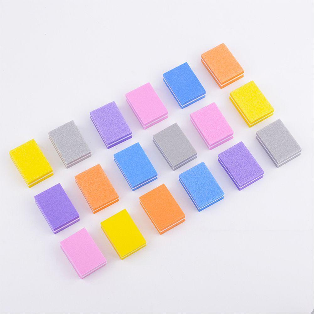 Mxbeauty Kikir Kuku 10pcs/lot Random Color Polish Colorful Sanding Sponge Poles