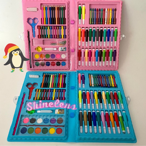 

Murah Crayon Set 86 Pcs Pensil Warna/ Children Drawing Set Hemat