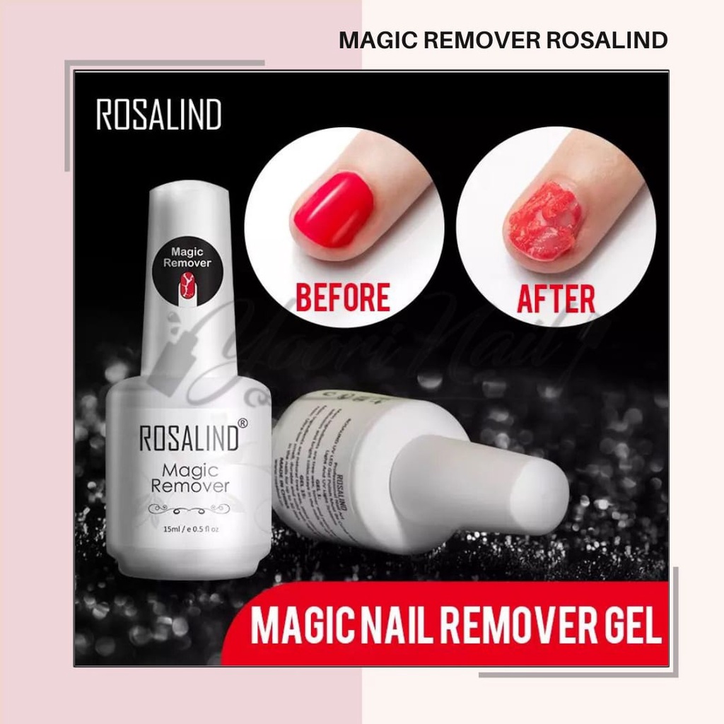 Magic remover rosalind 15ml nail gel magic remove gel remover