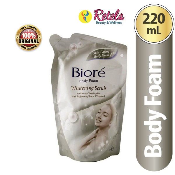 Promo Harga BIORE Body Foam Bright White Scrub 220 ml - Shopee