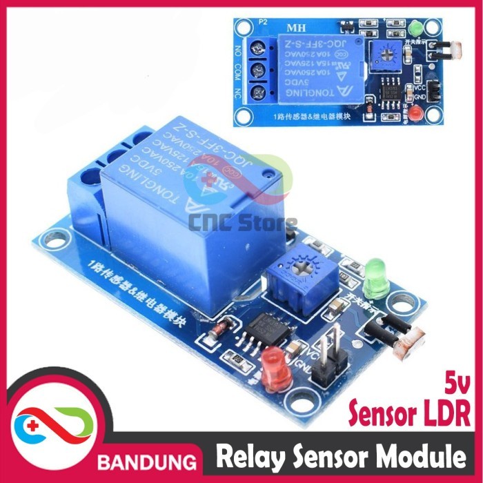 RELAY 5V LDR LAMPU OTOMATIS MODULE PHOTOSENSITIVE RESISTANCE LIGHT DETECTION