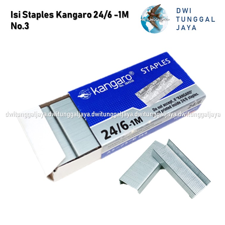 

Isi Staples Stapler KANGARO 24/6 No. 3