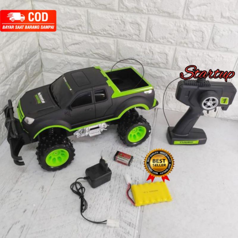 Mobil RC Jeep Dark Monster 1:10 Scale Remote Control / Mainan Mobil Jeep Ukuran Besar
