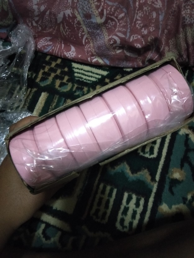 Pot Lulur 50 Gr Pink / Pot 50 Gram Pink