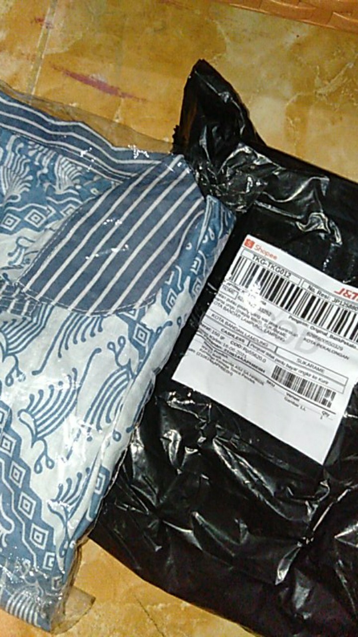 Tey-17 Batik Wanita Asj Sa Hrb026 Kenongo Kemeja Tosca Pendek