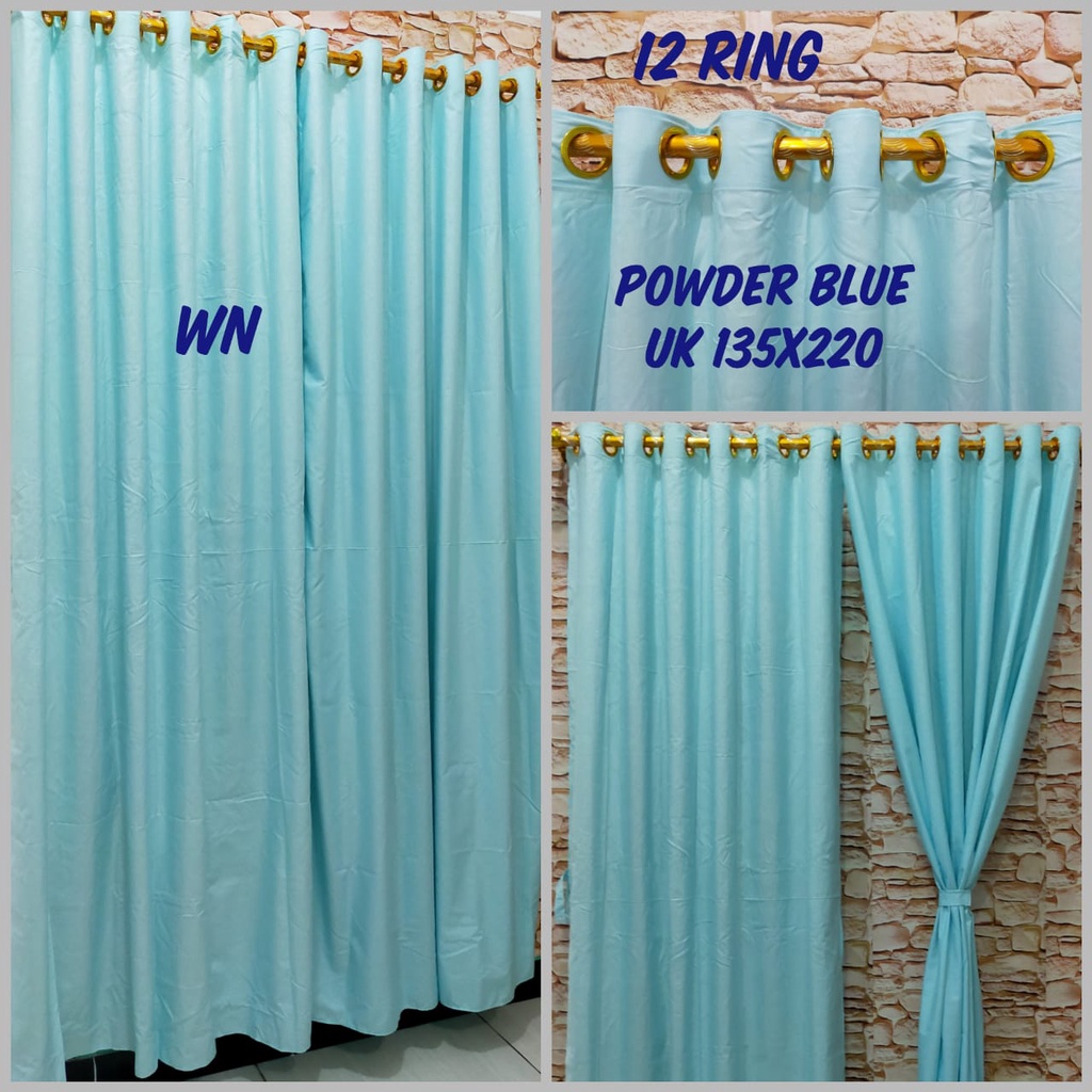 Waty grosir Gorden Polos Embos 12 Ring Smokring Besar UK 135X220CM Homemade