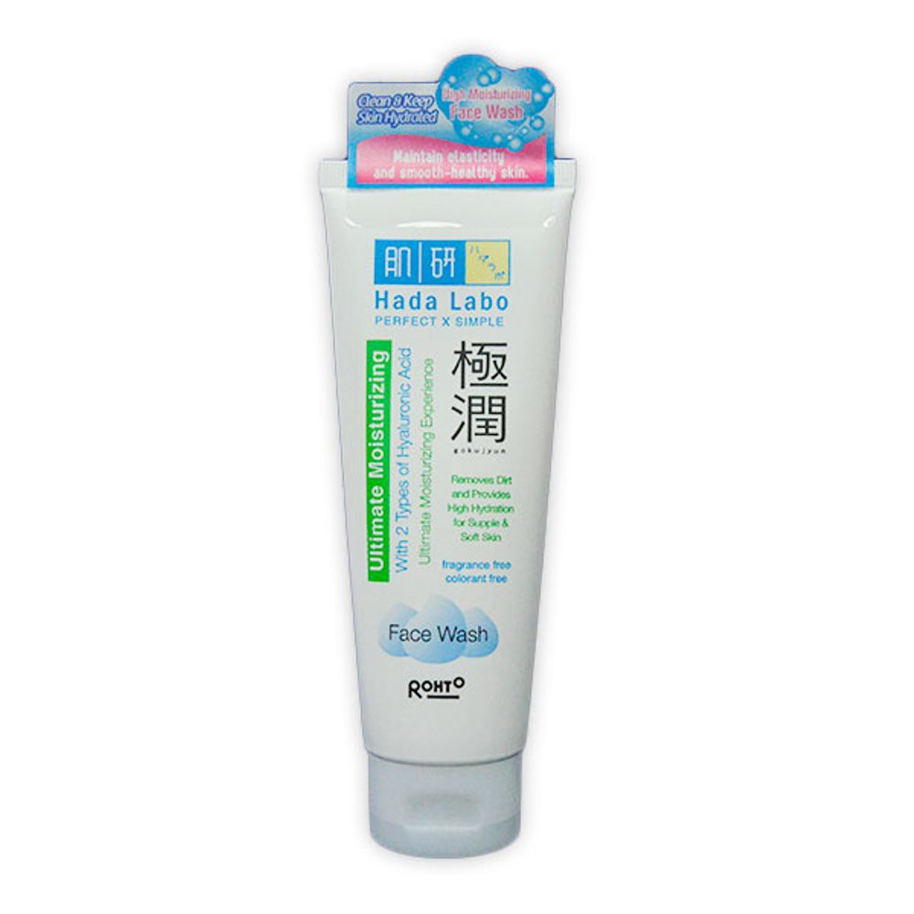 READY HADA LABO Gokujyun &amp; Shirojyun Ultimate Moisturizing Face Wash 50&amp;100gr - FACEWASH HADALABO