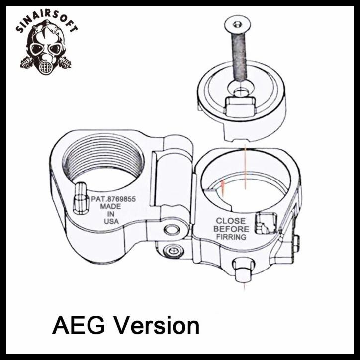 Hot Sale Folding Adaptor Engsel Lipat Popor Fab Gl Ctr Magpul Tactical Aeg M4 - Aeg Version