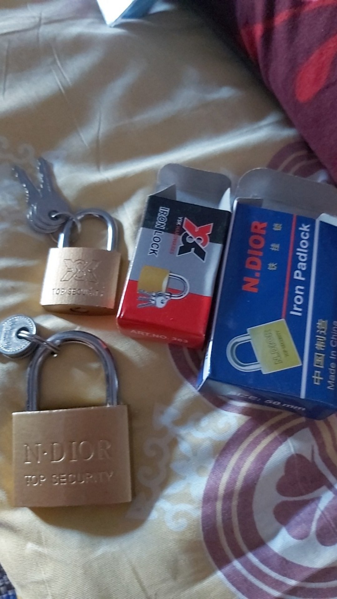 [terlengkap] Gembok 20mm, 25mm, 30mm, 40mm, 50mm Oliq Gembok Koper Kuning