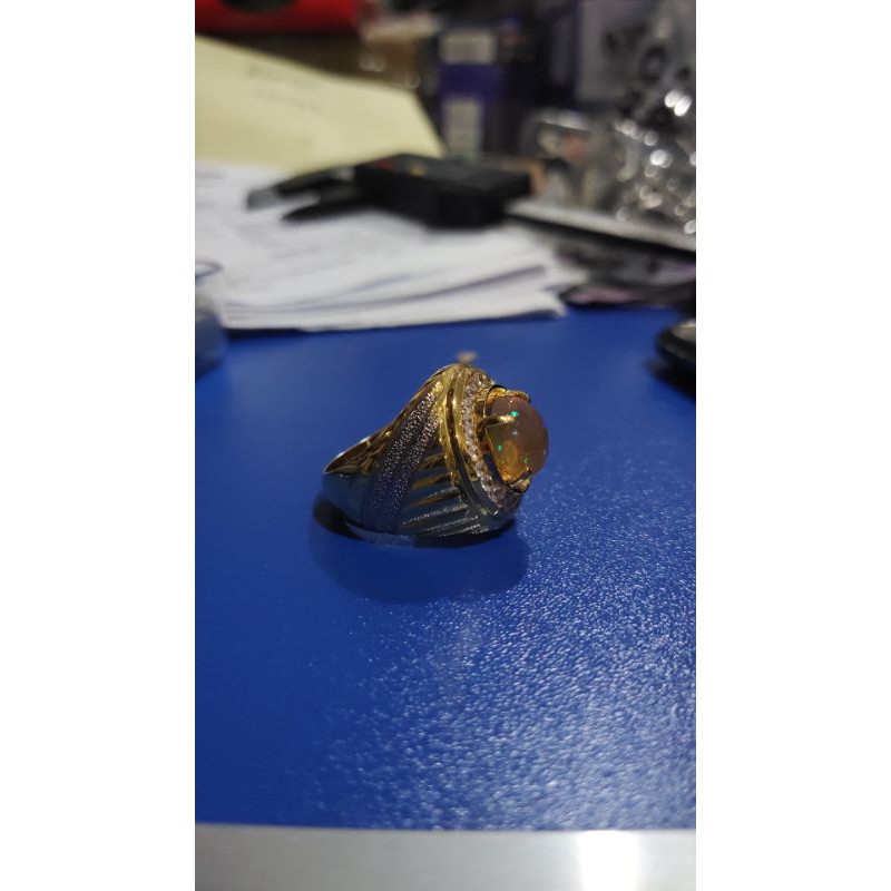 ring cincin batu opal kalimaya afrika