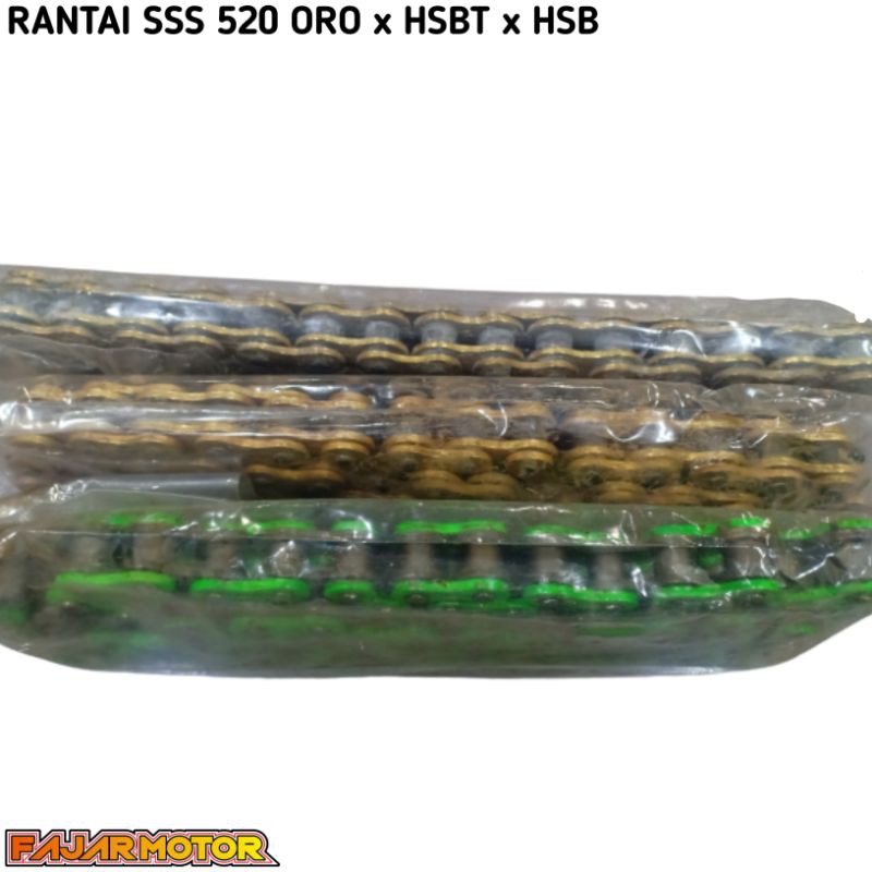 SSS RK RANTAI 520 KAWASAKI NINJA250 YAMAHA R25 KTM250 KLX250 CROSS SPESIAL ENGINE  CHAIN SPROCKET