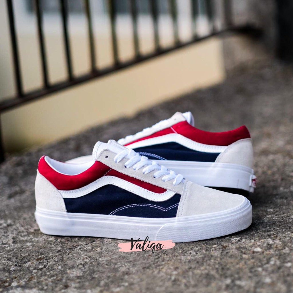 Vans Old Skool Retro Black White Red Dark Navy