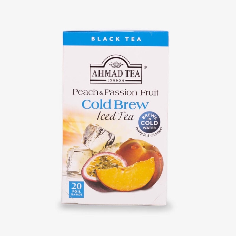 

Ahmad Tea Peach & Passion Fruit Cold Brew Iced Tea 20’s 40gr
