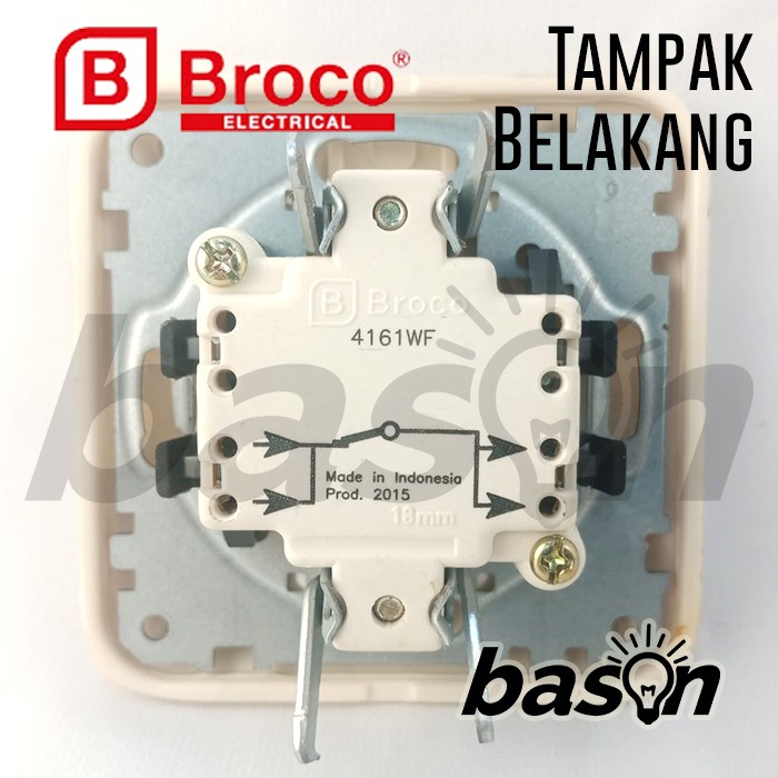 BROCO Gracio 4161 Cream | Saklar 1 Gang 1 Way