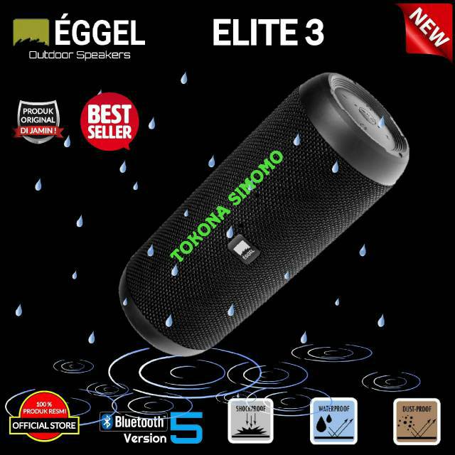 Eggel Elite 3 / Elite3 Portable Bluetooth Speaker Original
