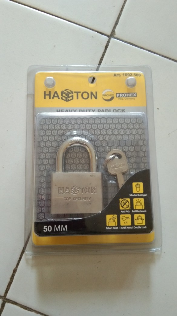 Gembok Leher Pendek Hasston Prohex 50mm 1092-500