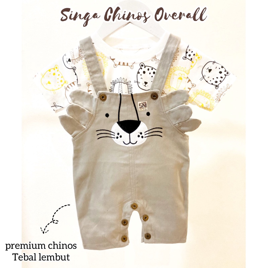 ORI BABYBEB PREMIUM CHINOS Overall Baju Setelan Kaos Jumper Pergi Jalan Lucu Fashion Anak Bayi Cowok Laki Murah