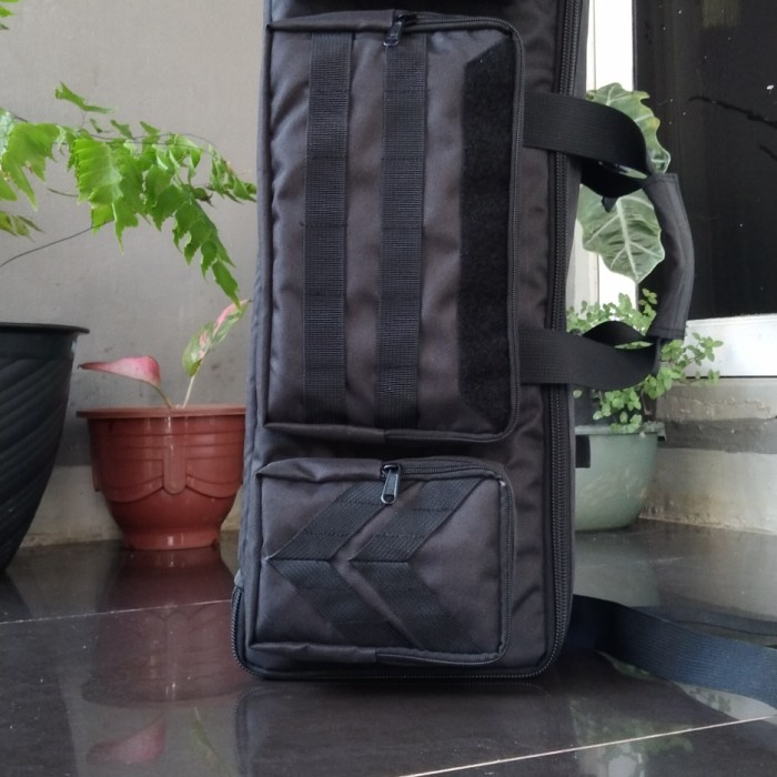 tas senjata laras panjang 80cm 2 kopertemen tas airsoft gan