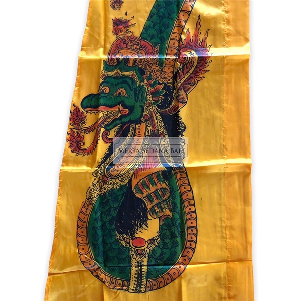 Umbul Umbul Motif Naga / Bendera Gambar Sablon 4, 5, 6, 7 Meter Khas Bali