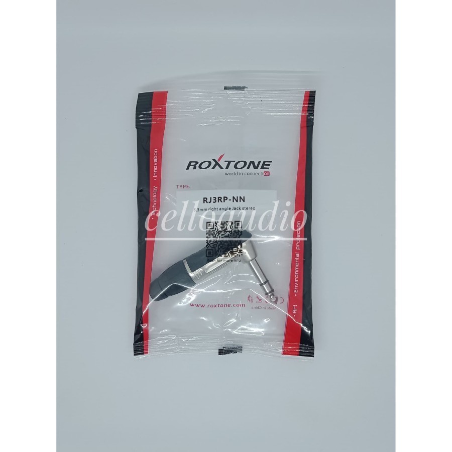 Jack Akai Stereo L Roxtone RJ3RP-NN 6,3 mm Right Angle
