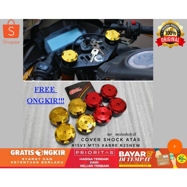 COD COVER TUTUP SHOCK DEPAN R15V3 TUTUP SHOCK R15 TUTUP UP SIDE DOWN R15 TUTUP SHOCK MT 15 USD R1