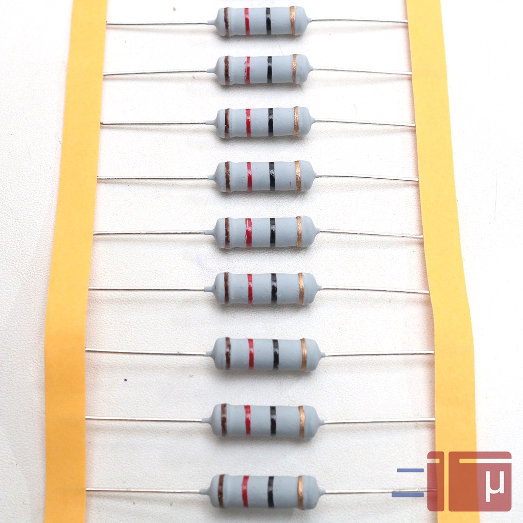 Resistor 12R 12 Ohm 2W Metal Oxide 5% Taiwan Kaki Tembaga