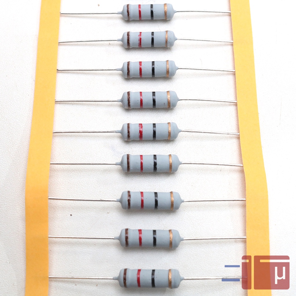 Resistor 12R 12 Ohm 2W Metal Oxide 5% Taiwan Kaki Tembaga